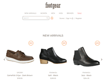 Tablet Screenshot of footgear.com.au